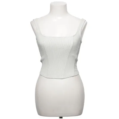 Crop top (Wit) van Xside Elastaan, Metallvezel, Polyamide
