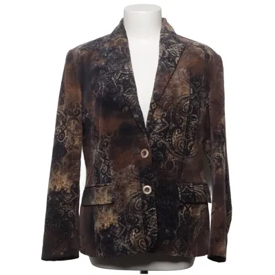 Blazer (Brun, Blå, Flerfarvet) fra Birgitta Bomuld, Elastan