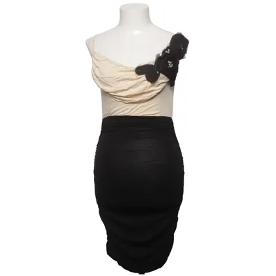 Cocktailjurk (Beige, Zwart) van Koucla Katoen, Polyester