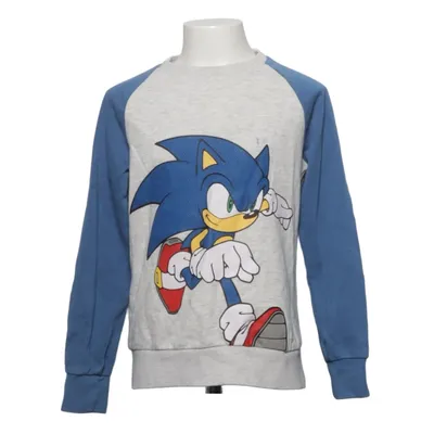 Collegetröja (Blå, Grå, Röd) från sonic the hedgehog Bomull, Polyester, Viskos