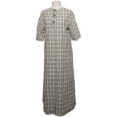 Robe (Vert, Blanc) de Zara Coton