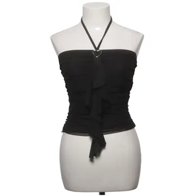 Haltertop (Zwart) van Romwe Elastaan, Polyester