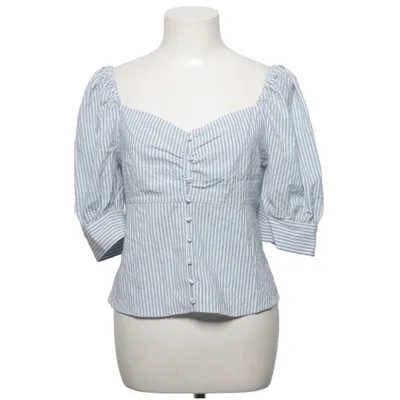 Blouse (Blue, White) from ONLY Blue Denim Elastane, Recycled polyester, Viscose