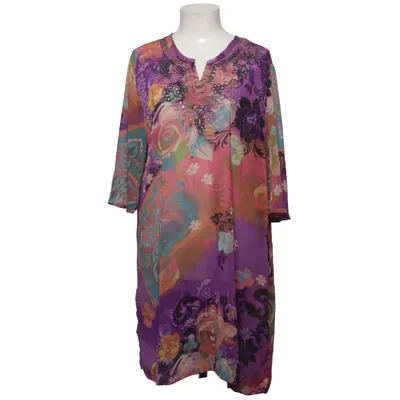 Jurk (Lila, Meerkleurig) van Yi Xiang Polyester, Viscose