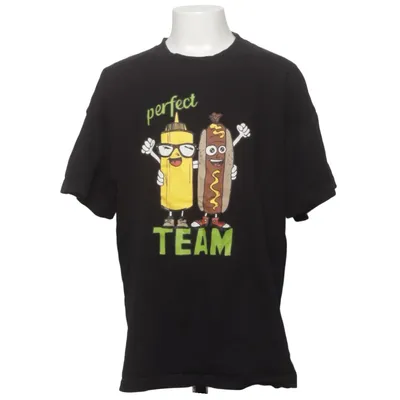 T-shirt (Black) from Lindex Kids Cotton