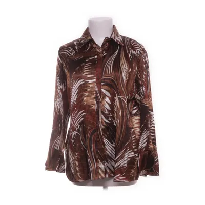 Blouse (Brown, Multicolored) from Dressbarn Polyester