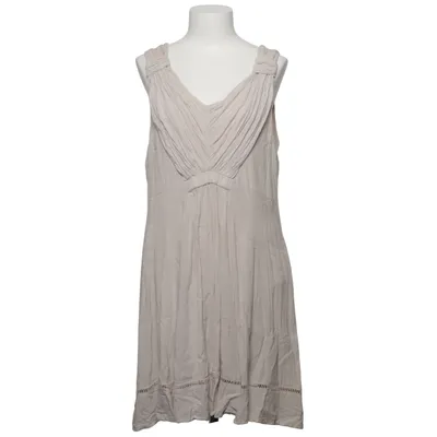 Jurk (Beige) van Feeling Fame Katoen, Viscose