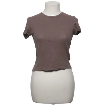 T-shirt (Brown) from Weekday Cotton, Linen