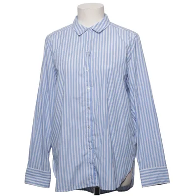 Shirt (Blue, White) from Amisu Cotton, Polyester