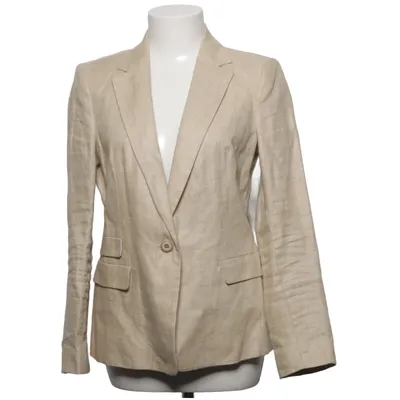 Blazer (Beige) de Zara Basic Acétate, Coton, Polyester