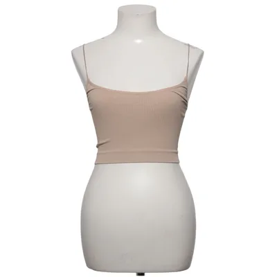 Crop top (Beige) van Out from Under Elastaan, Metallvezel, Polyamide