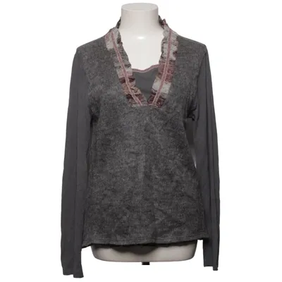Topp (Grå, Rosa) från Lisa Campione Mohair, Viskos, Ull