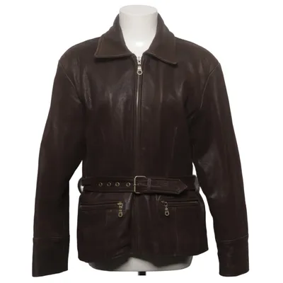 Läderjacka (Brun) från Biker Skinn, Polyester
