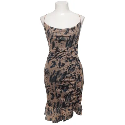 Jurk (Beige, Zwart, Meerkleurig) van PrettyLittleThing Elastaan, Polyester