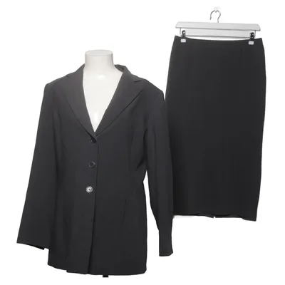 Tailleur jupe (Gris) de Ritva Falla Élasthane, Polyester, Laine
