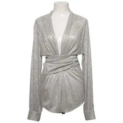 Wrap blouse (Silver, Gold) from Karmamia Polyester
