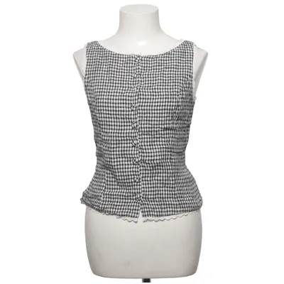 Top (Zwart, Wit) van Reformation Linnen, Viscose