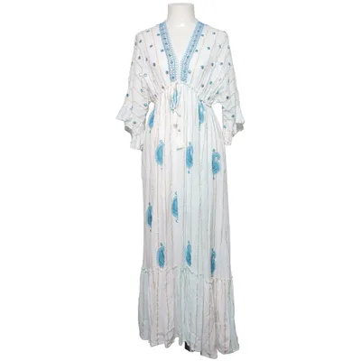 Robe longue (Blanc, Bleu, Multicolore) de Namaste Viscose