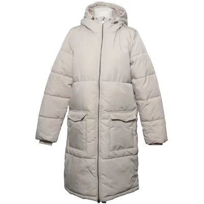 Wintermantel (Beige) von Object Nylon, Recyceltes Polyester