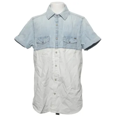 Short sleeve shirt (Blue, White) from Scotch Shrunk Cotton