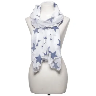 Châle (Blanc, Bleu) de Krasilnikoff