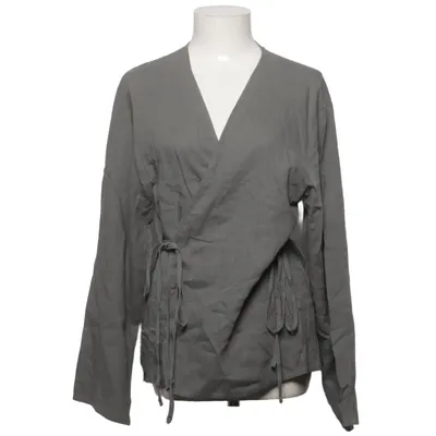 Slå-om bluse (Grå) fra Stylenanda
