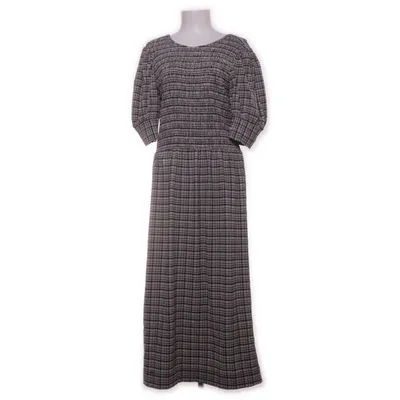 Maxi jurk (Zwart, Wit) van Ganni Elastaan, Polyamide, Gerecycled polyester