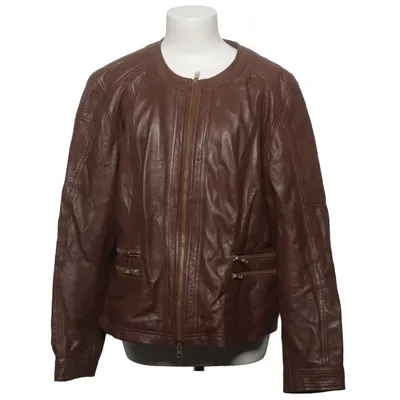 Läderjacka (Brun) från Molltan Skinn, Polyester