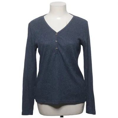 Henley shirt (Blauw) van Female Passion Elastaan, Polyester, Viscose