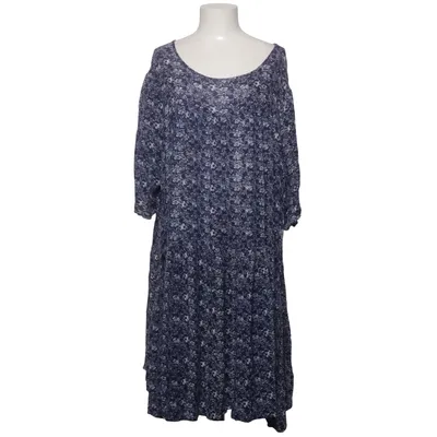 Dress (Blue, White) from Plus Size Viscose