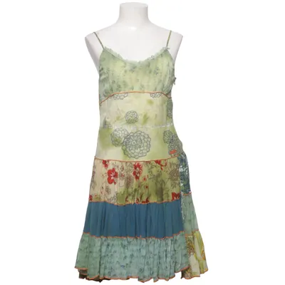 Dress (Green, Multicolored) from Donna Karan Cotton, Silk