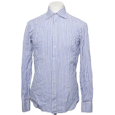 Skjorte (Blå, Hvid) fra Shirtonomy Bomuld