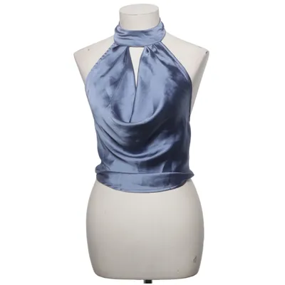 Haltertop (Blauw) van Gina Tricot Polyester