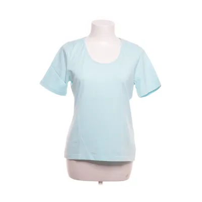 T-shirt (Turquoise) van Oui Katoen, Elastaan