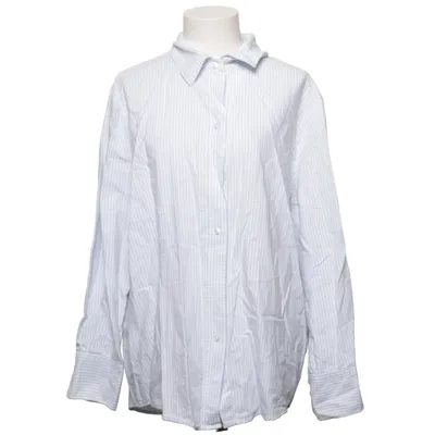 Chemise (Bleu, Blanc) de Gina Tricot Coton