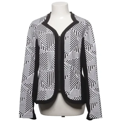 Jakke (Sort, Hvid) fra Tia Elastan, Polyamid, Polyester