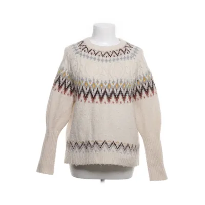 Sweater (Beige, Multicolored) from Azaka Acrylic, Polyester, Polyamide, Elastane
