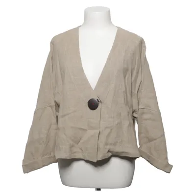 Cardigan (Beige) from Olars Ulla Klädd i Konst Linen