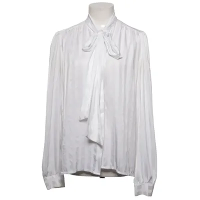 Pussy bow blouse (White) from Oscar of Sweden