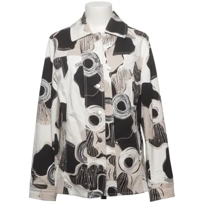 Skjortejakke (Hvid, Sort, Beige) fra N.P. Bomuld, Elastan, Viscose