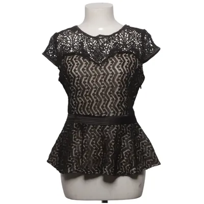 Top péplum (Noir, Beige) de Luxe Collection Polyester