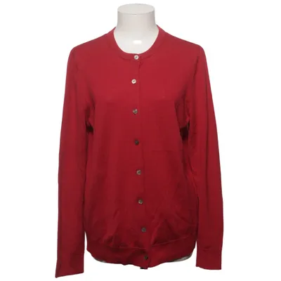 Cardigan (Rouge) de Peter Hahn Cachemire, Laine de mouton, Soie