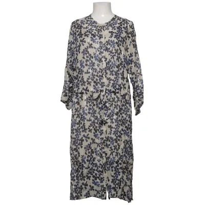 Jurk (Blauw, Beige, Meerkleurig) van Munthe Polyester, Zijde, Viscose