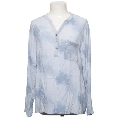 Henley shirt (Blue, White) from Jean Pascale