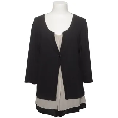 Langarmshirt (Schwarz, Beige) von GC Fontana Baumwolle, Elasthan, Seide