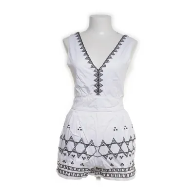 Jumpsuit (White, Black) from Maje Cotton, Elastane, Polyester