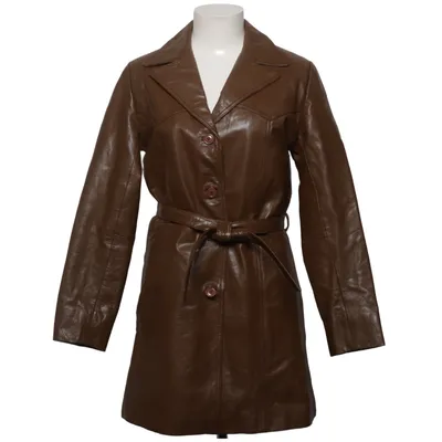 Leather coat (Brown) from Saki