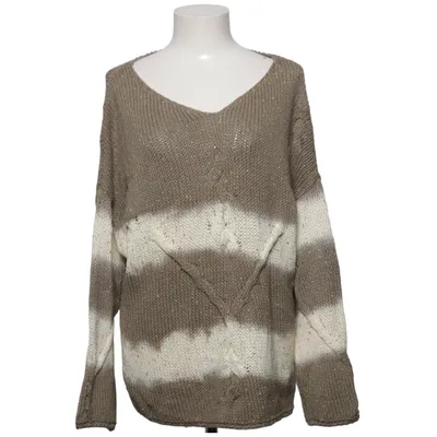 Pull-over (Beige, Blanc) de Bottega Acrylique, Coton, Polyamide, Polyester