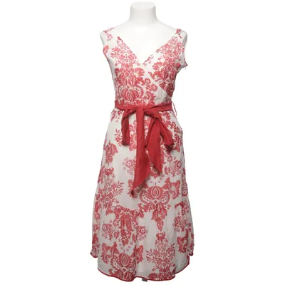 Dress (White, Red) Cotton, Silk