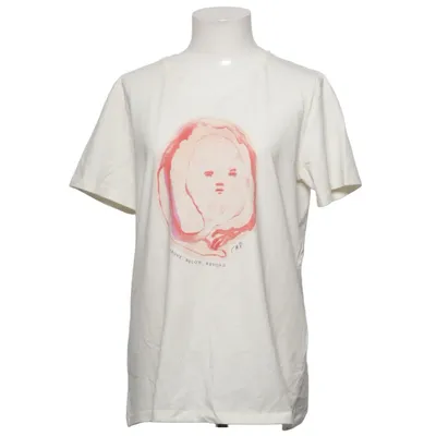 T-shirt (Hvid, Flerfarvet) fra Enkel Studio Elastan, Økologisk bomuld